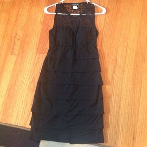 Black French atmosphere dress