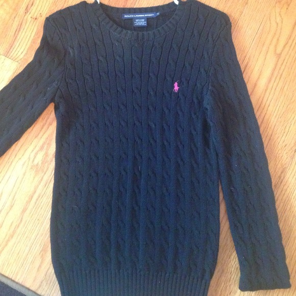Ralph Lauren black long sleeve sweater - Picture 1 of 2