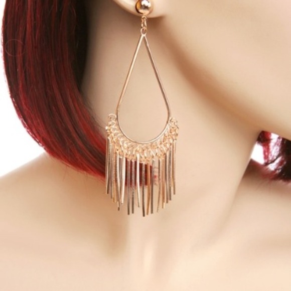 Gold earrings