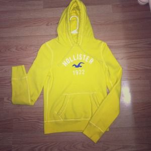 A yellow sweatshirt