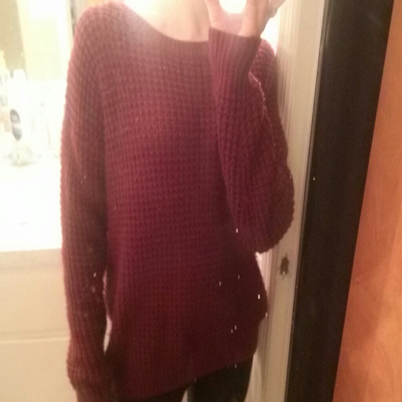 Forever 21 burgundy sweater