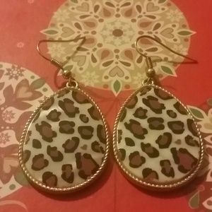 Leopard earrings