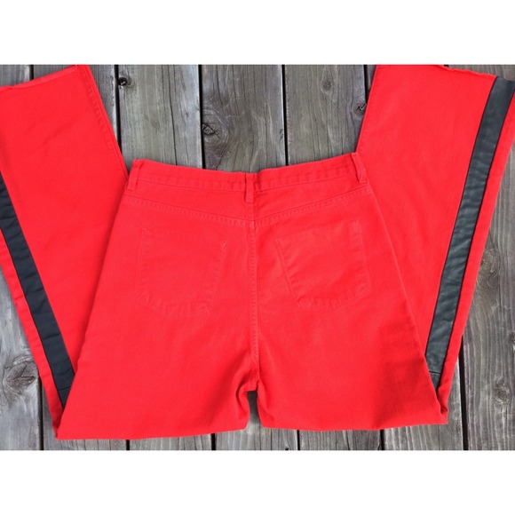 J Brand by Christopher Kane wide leg with leather - Picture 3 of 4