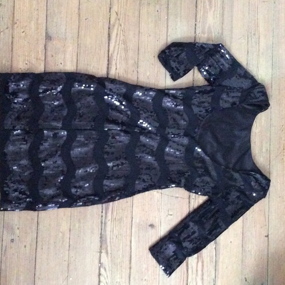 Sexy sequin chevron bodycon dress - Picture 3 of 4