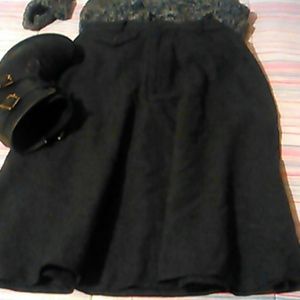 RALPH LAUREN WOOL FLARED SKIRT