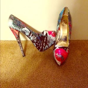 Multi colored heels