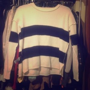 Black and white sweater