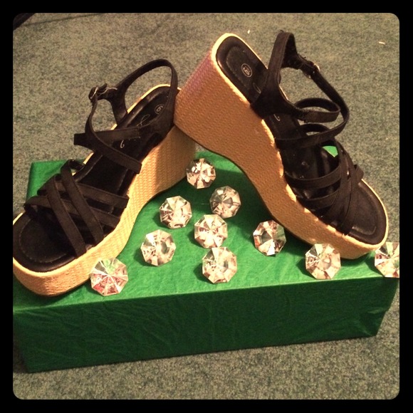 Platform wedge sandals