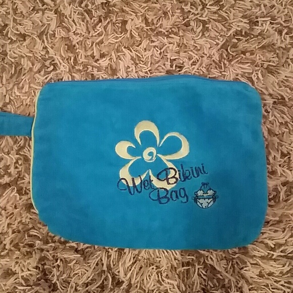 Justice wet bikini bag swimsuit storage