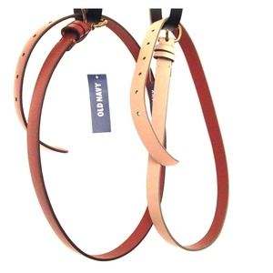 Old Navy Belts - NWT - Brown & Taupe