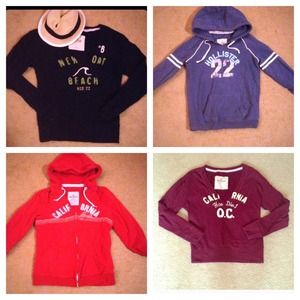 Bundle 4 hollister jackets