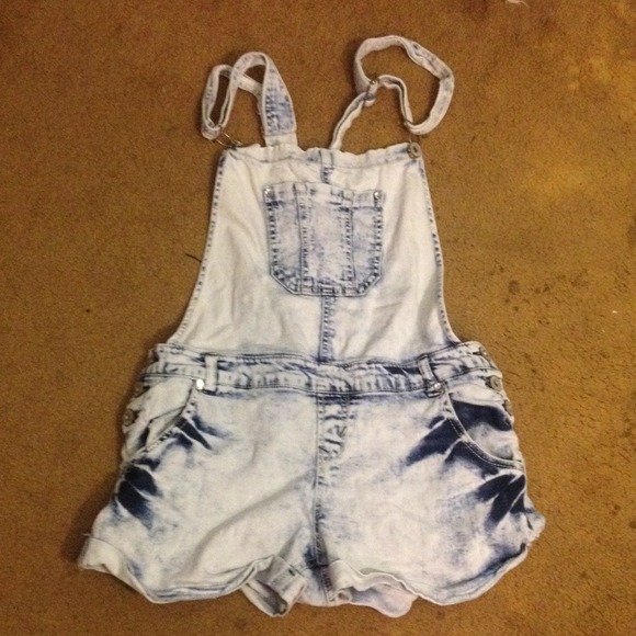 Acid wash overalls