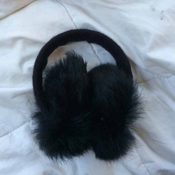 Micheal Kors rabbit fur ear muffs