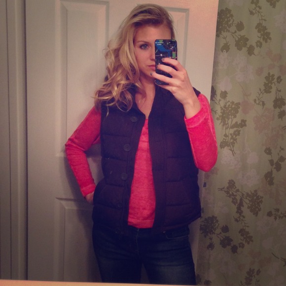 Brown Puffer Vest