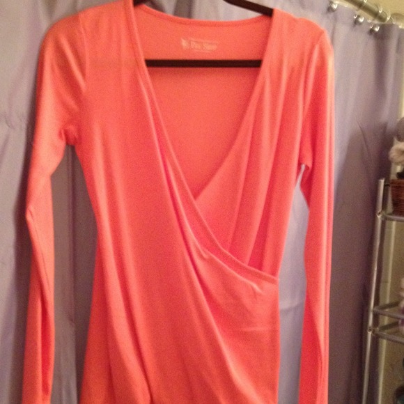 NWOT Victoria's Secret Tee Shop top orange