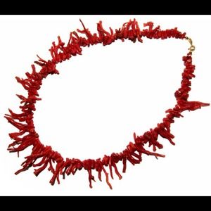 Branch coral necklace Italian Mediterranean