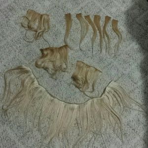 Blonde real hair extensions!