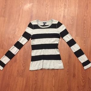 Splendid striped cashmere/silk blend sweater