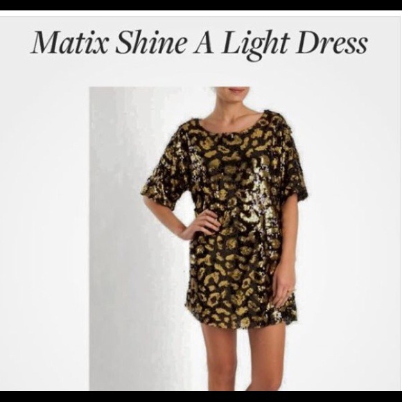 Matix sequin leopard dress