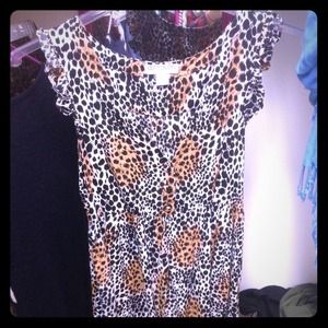 Leopard tunic dress