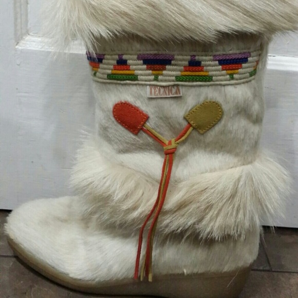 Tecnica  boots white fur