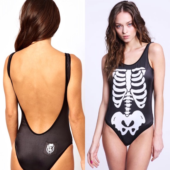Wildfox Skeleton Swimsuit 😻