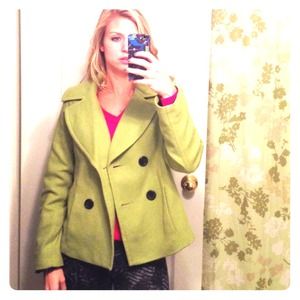 Lime Green Peacoat