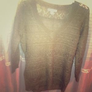 Light brown knit shirt