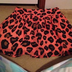 cheetah print skirt
