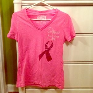 Pink Breast Cancer Awareness V-Neck