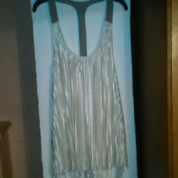 Silky shimmery dressy shirt
