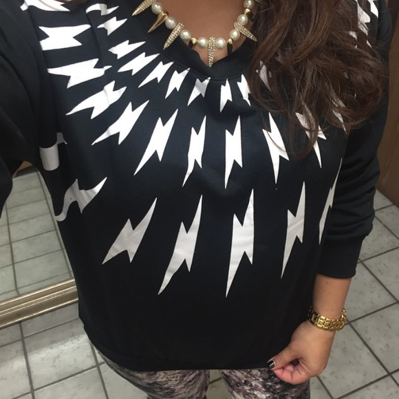Peace Love Flair Sweaters - Lightning strikes pullover Peace Love Flair Sweaters - Lightning strikes pullover