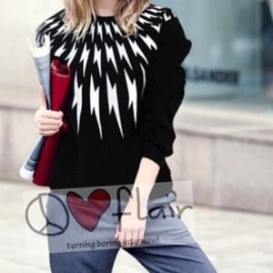 Peace Love Flair Sweaters - Lightning strikes pullover Peace Love Flair Sweaters - Lightning strikes pullover