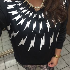 Peace Love Flair Sweaters - Lightning strikes pullover Peace Love Flair Sweaters - Lightning strikes pullover