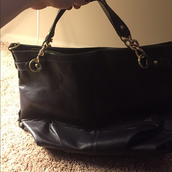 Black coach purse