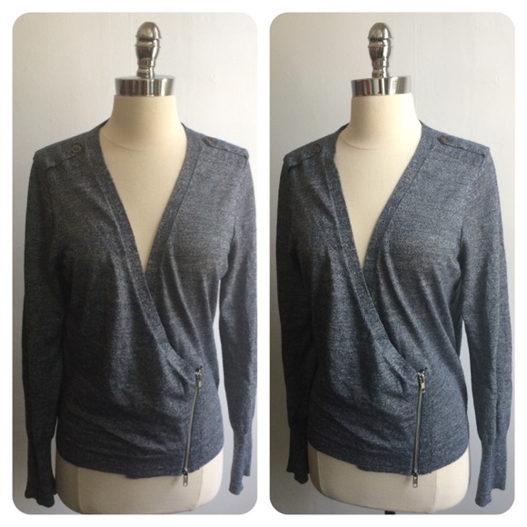 BUNDLED 💚 j. crew // marled zip wrap cardigan - Picture 2 of 3