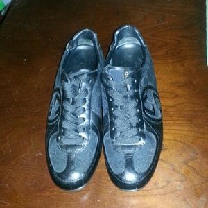 Authentic Black Gucci Sneakers
