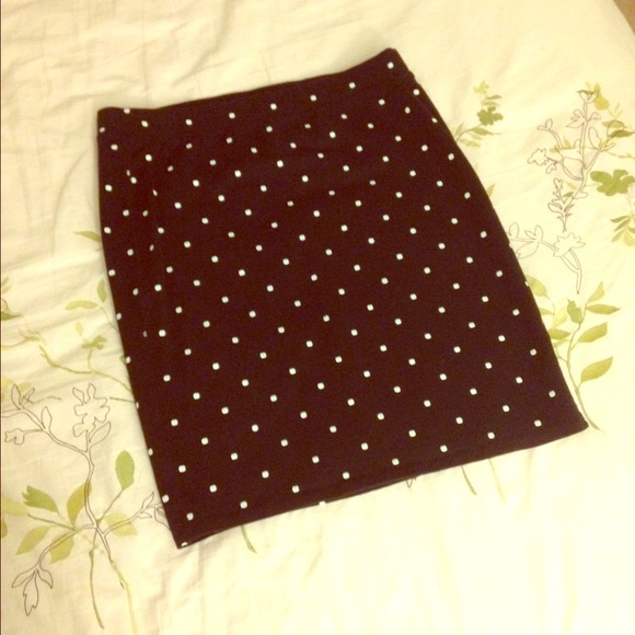 Black and White Polka Dot Old Navy Skirt