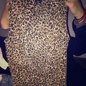Cheetah print button up
