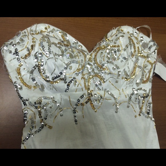 White prom dress