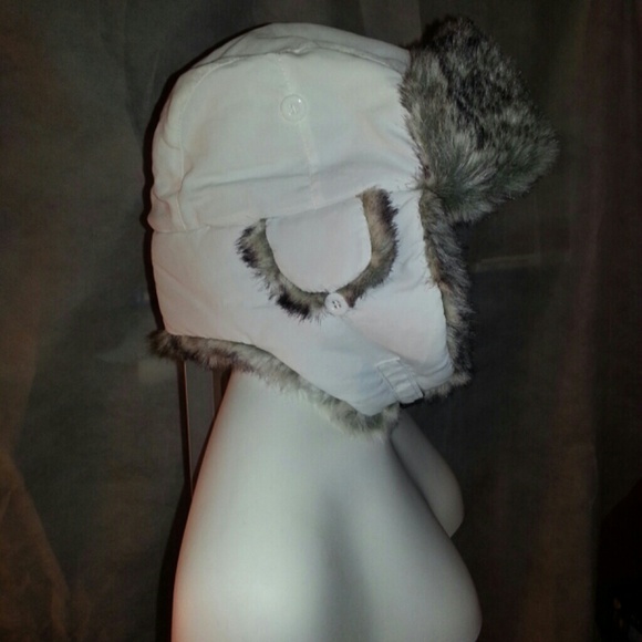 Scala Accessories - Unisex Warm White fur tr Winter SCALA Trappers hat