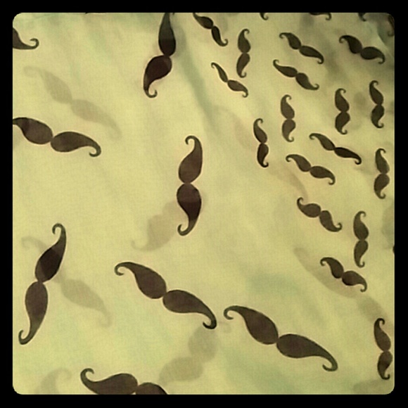 *SOLD* Mustache Scarf