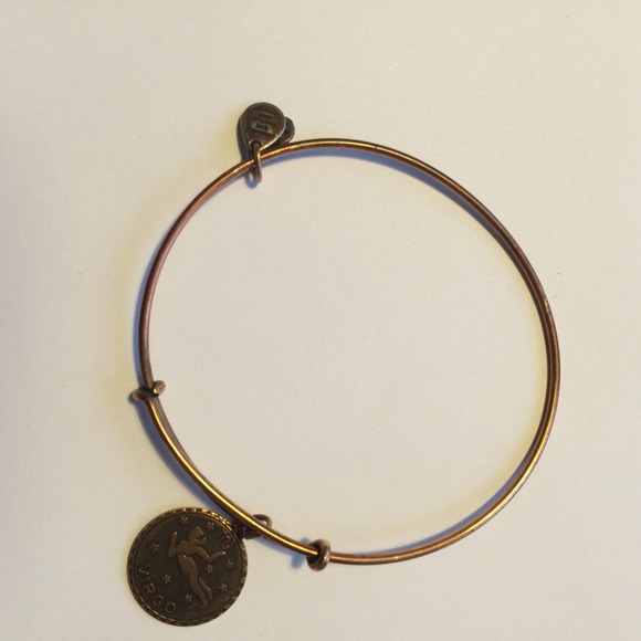 Alex and Ani Bronze Adjustable Wire Bangle - Picture 1 of 3