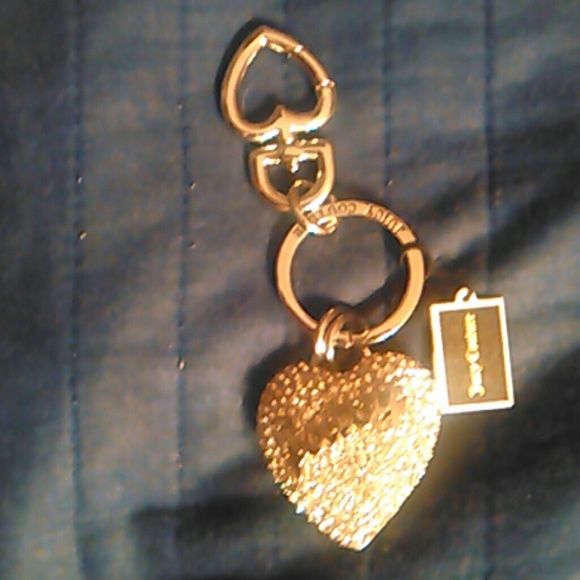 Silver Juicy Couture Keychain