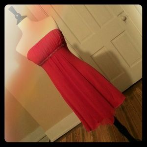 *SOLD* Teeze Me Strapless Red Dress