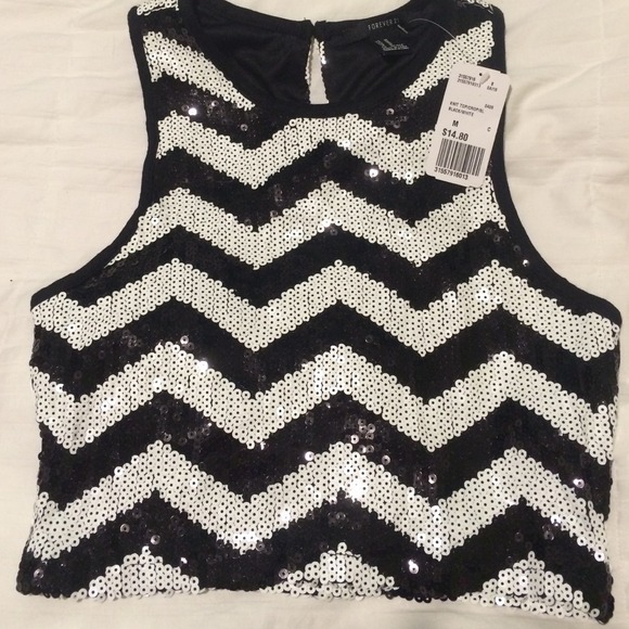 New with tags forever 21 sequined top
