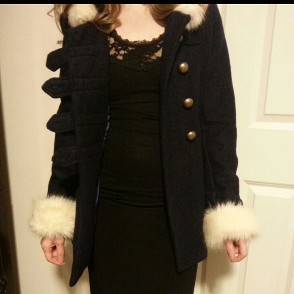 Dark blue perfect condition pea coat