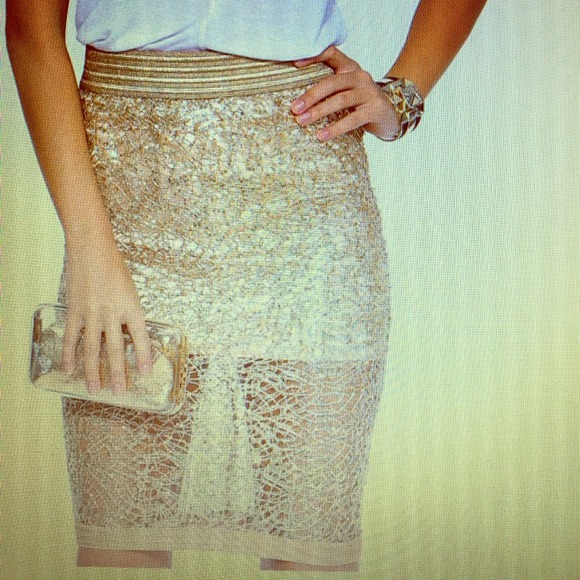 Brand new gold skirt
