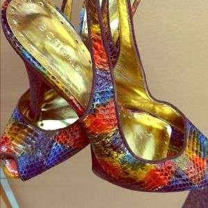 Colorful BCBG shoes