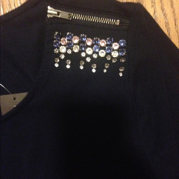 -SOLD- Limited navy embellished top - Picture 3 of 3